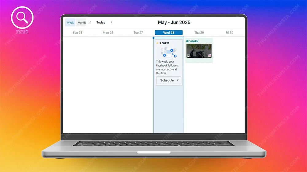 Bước 1: Truy cập vào phần Planner trong Meta Business Suite.