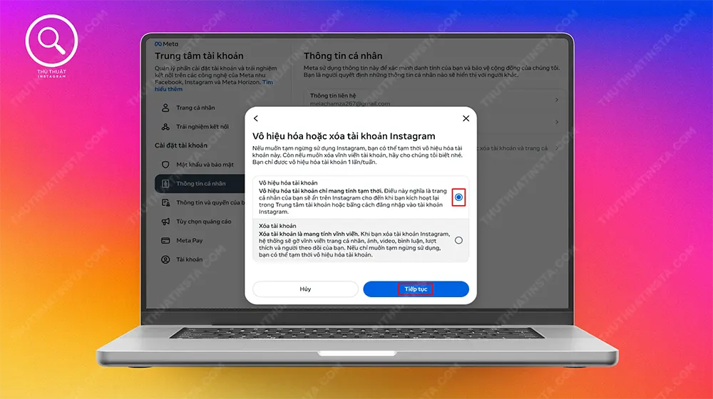 Bước 6: Nhập mật khẩu tài khoản Instagram của bạn.