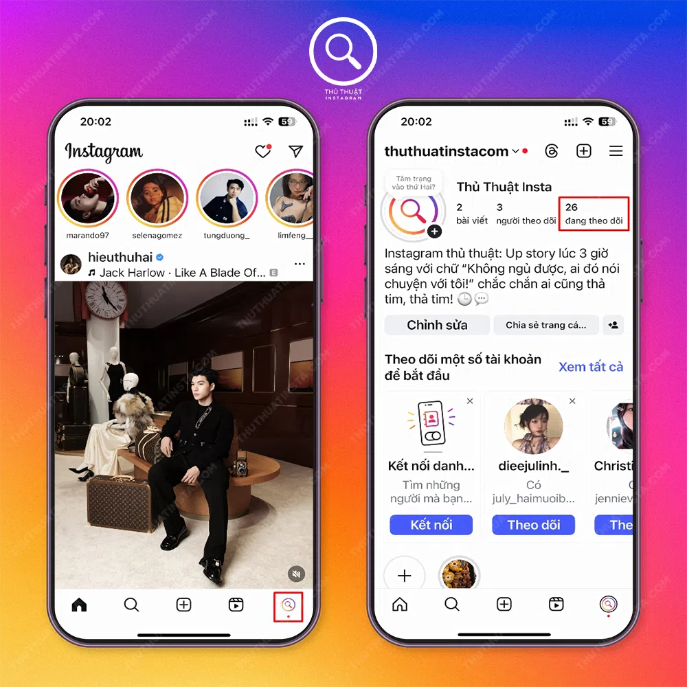 Bước 1: Mở ứng dụng Instagram trên điện thoại → Nhấn chọn biểu tượng ảnh cá nhân ở góc dưới bên phải màn hình.Bước 2: Nhấn chọn Người theo dõi (Followers) như hình dưới đây.