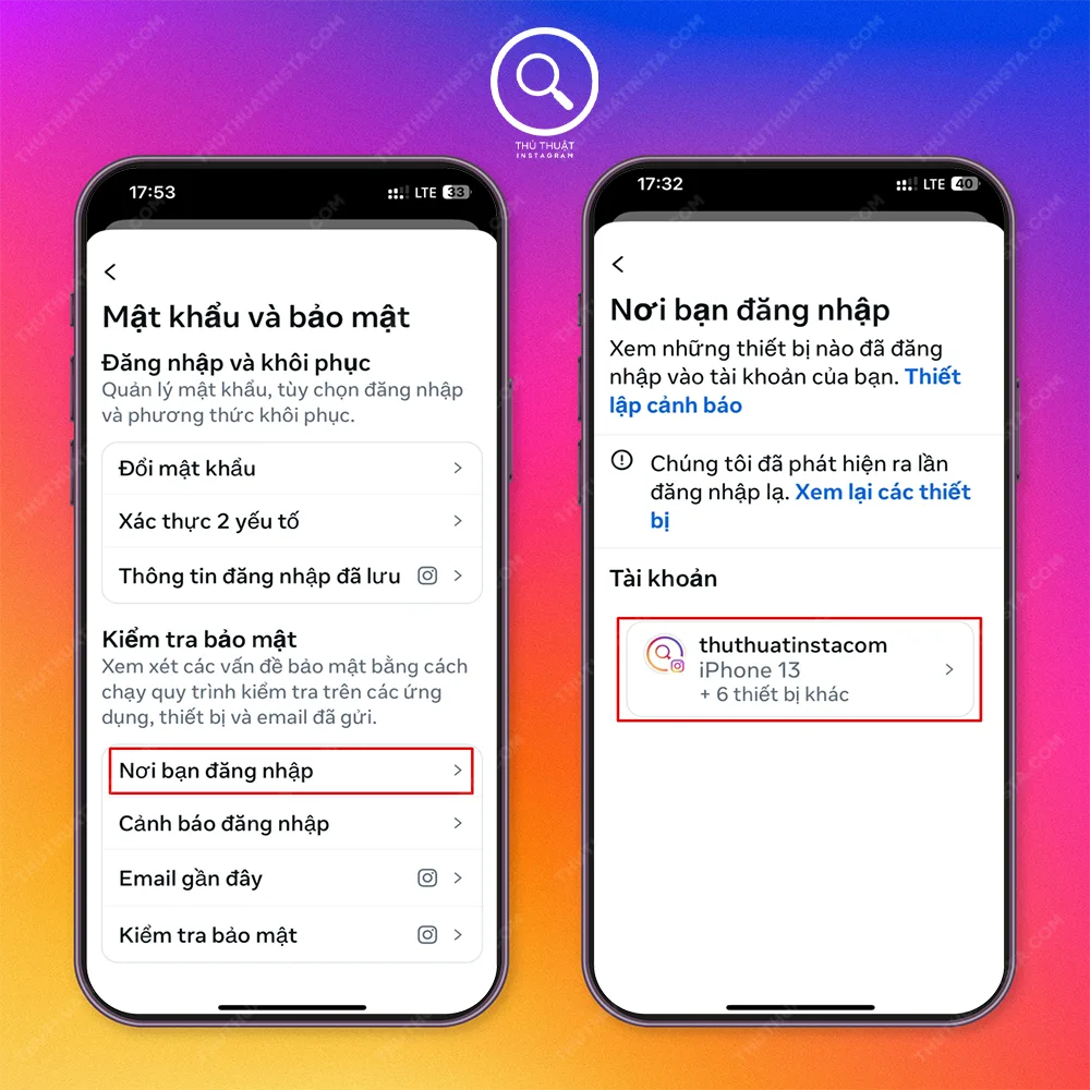 Bước 3: Nơi bạn đăng nhập → Chọn tài khoản bạn muốn xem vị trí