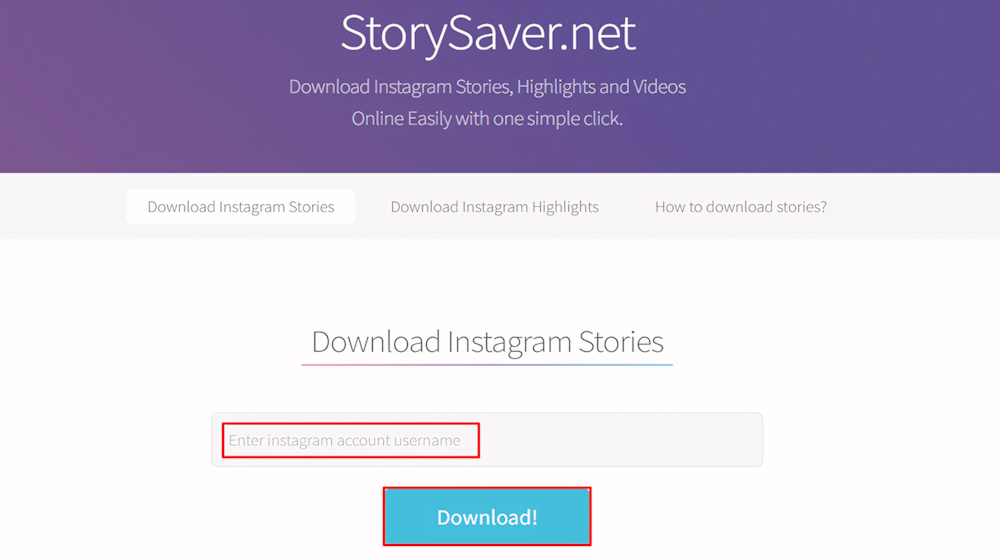 Bước 1: Truy cập website của Story Saver > Nhập tên user mà bạn đang muốn lấy story của họ > Download > Nhập Captcha nếu có.