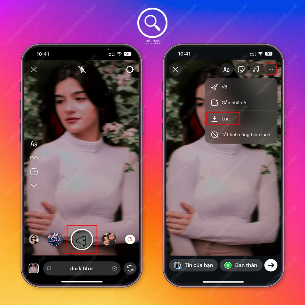 Cách dùng filter trên Instagram để quay video trend TikTok