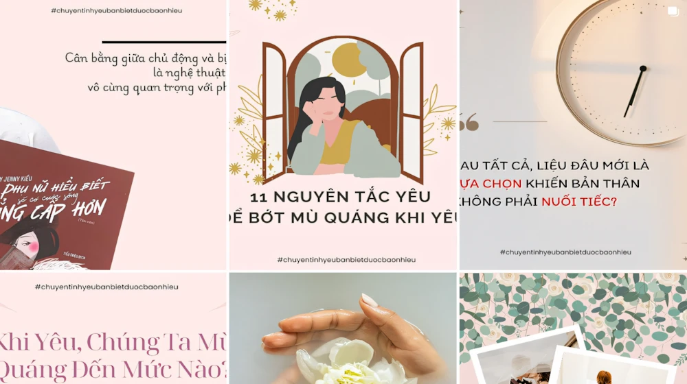 Cho các trang chuyên caption tình yêu