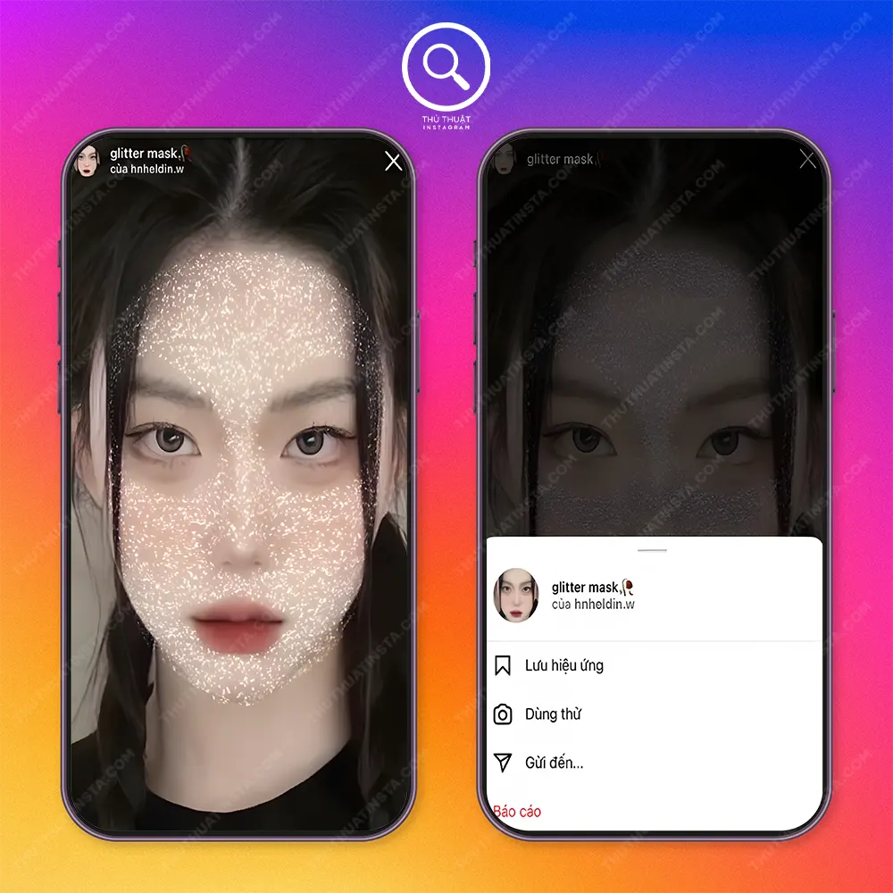 Filter Glitter Mask