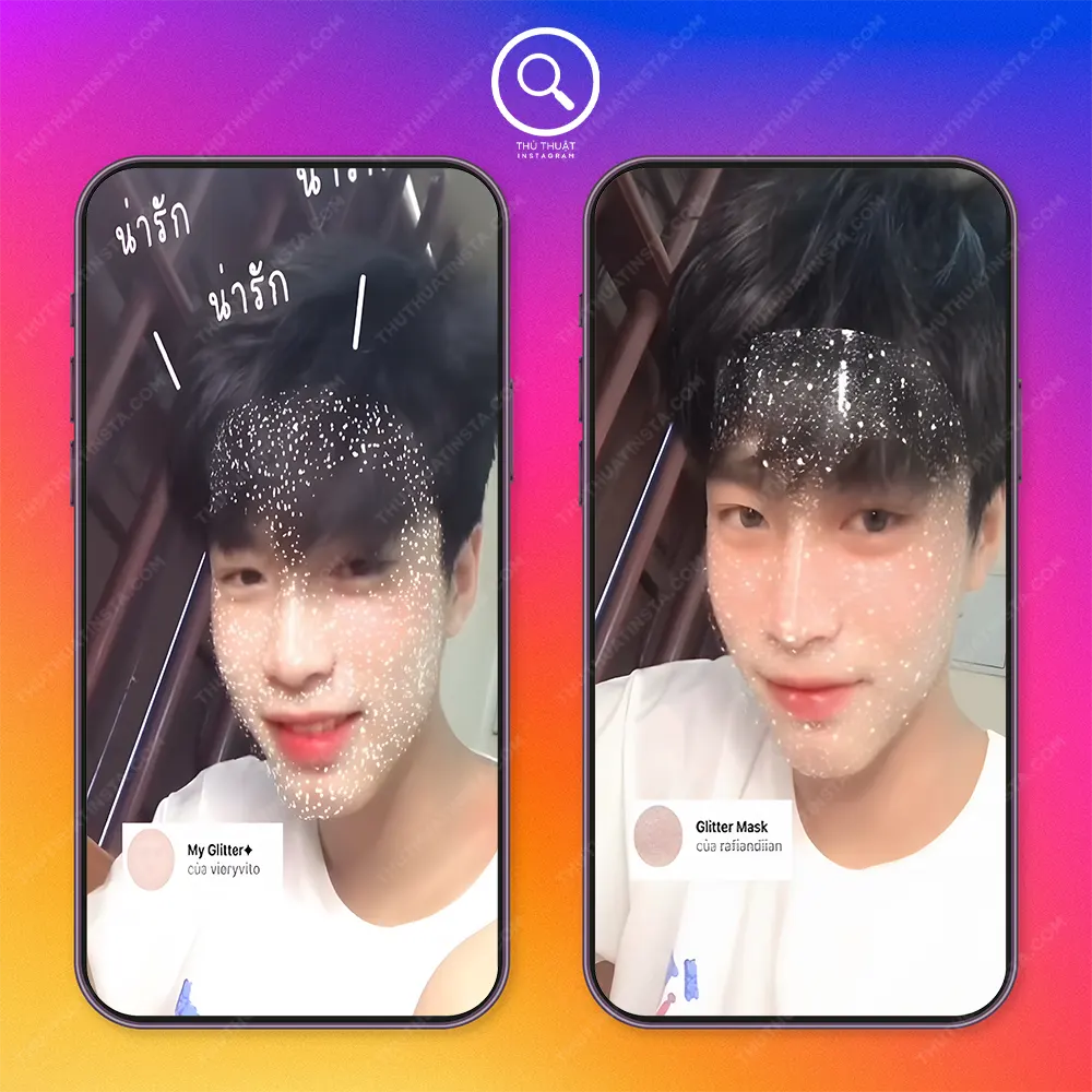 ilter Instagram mặt nạ cho nam