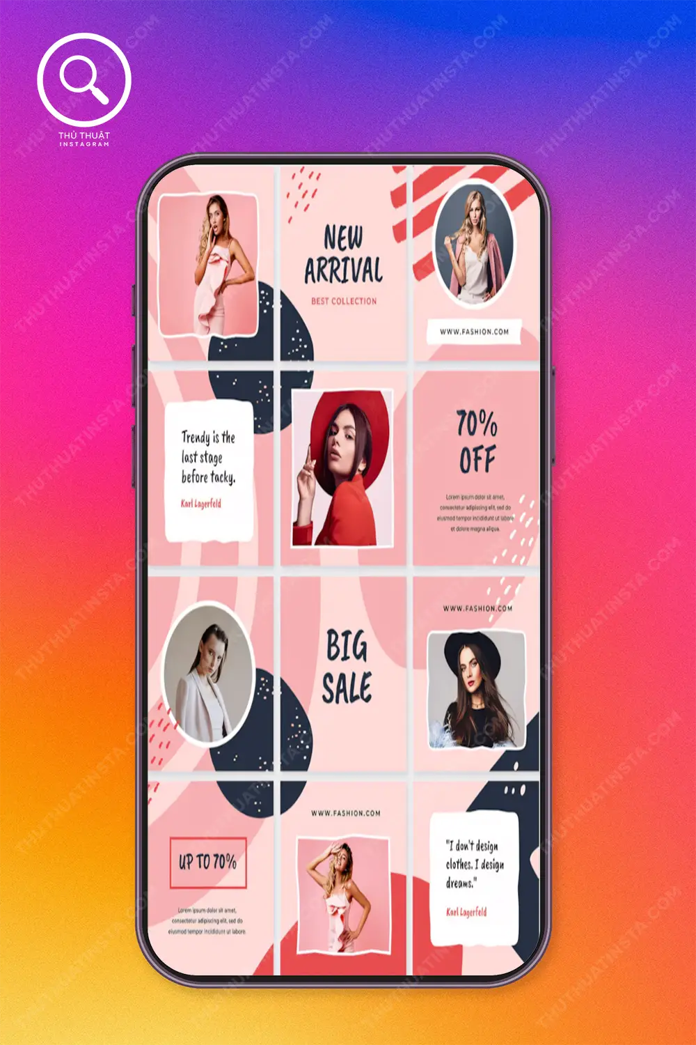Xếp hình đỉnh cao trong Instagram