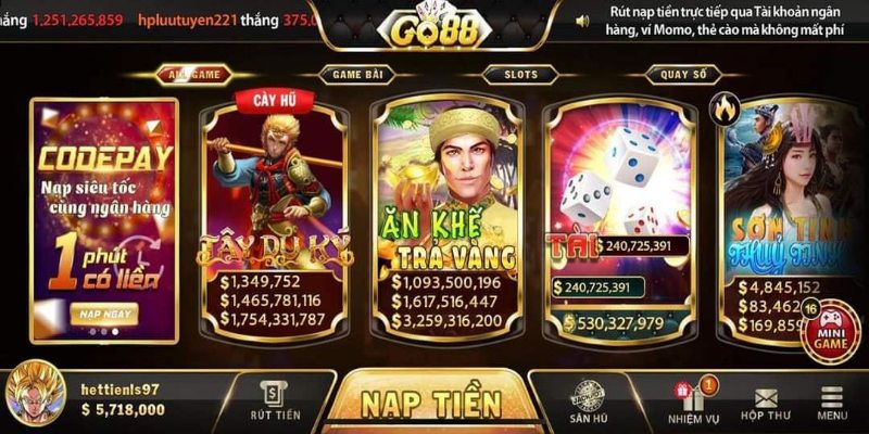 Game slot Go88 chính là thiên đường giải trí