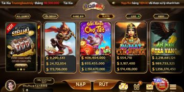 Danh mục game slot Top88 đa dạng, nhiều lựa chọn hấp dẫn