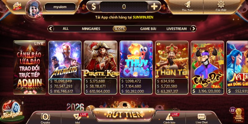 Trải nghiệm game slot Sunwin hiện đại với giao diện sắc nét